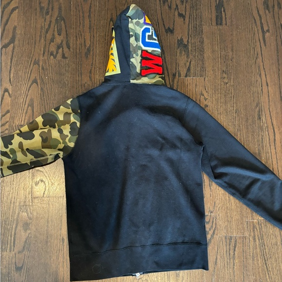 BAPE Zip Up Hoodie Black/Camo - Picture 5 of 6